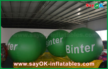 ballon mené gonflable géant vert d'hélium de 2.5m pour la publicité