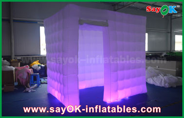 Studio gonflable de photo mur gonflable de cabine de photo d'éclairage de peinture de jet de tissu de 2,4 x de 2,4 x de 2.5m Oxford