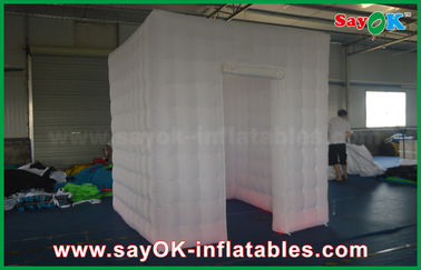 La cabine gonflable de photo louent une cabine blanche gonflable de photo d'air ouvert de Digital de mariage carré de porte