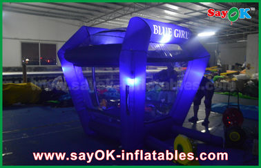 Lighting Protable Inflatable Cash Cube Money Booth Game for Promotional