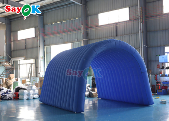 Tissu gonflable bleu gonflable d'Oxford de tente de tunnel de la tente 5x5x3mH de pelouse pour l'exposition