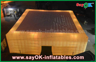 Tente gonflable de dôme de grande lumière de LED pour le stade de sport ou événements d'usine gonflable de tente de cube de la Chine