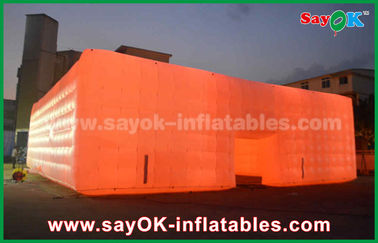 Tente gonflable de dôme de grande lumière de LED pour le stade de sport ou événements d'usine gonflable de tente de cube de la Chine