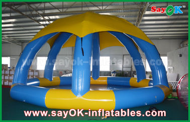 Piscine gonflable de jeux gonflables de sports d'été du diamètre 5m de PVC avec la couverture de toit