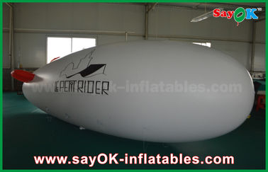 avion d'air gonflable de zeppelin d'hélium du ballon 5m d'hélium de logo fait sur commande de PVC de 0.2mm
