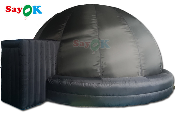 Tente gonflable noire portative de projection d'explosion de tente de dôme de planétarium