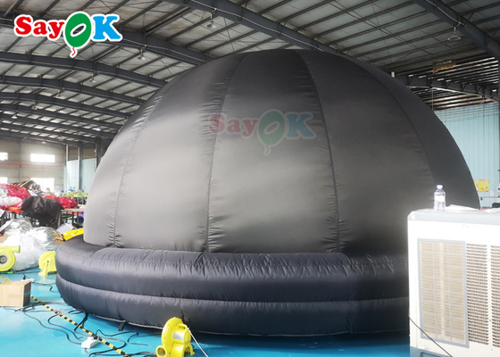 Tente gonflable noire portative de projection d'explosion de tente de dôme de planétarium