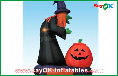Chat gonflable de Halloween de décorations de vacances d'événement avec le matériel d'Oxford