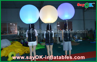 ballon gonflable de décoration d'éclairage de diamètre de 1m avec la couleur changeant la lumière de LED