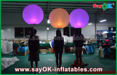 ballon gonflable de décoration d'éclairage de diamètre de 1m avec la couleur changeant la lumière de LED