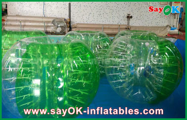 Ballon de football humain du football de bulle de sport de jeu du vert TPU de jeux gonflables matériels gonflables de sports