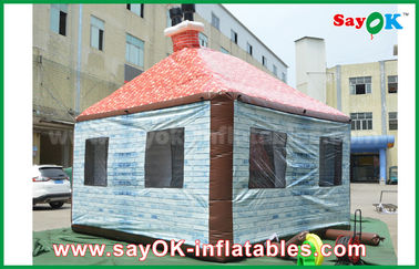 Barre gonflable géante adaptée aux besoins du client Plub de Chambre de PVC de 5 x de 4m avec la fenêtre/cheminée