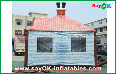 Barre gonflable géante adaptée aux besoins du client Plub de Chambre de PVC de 5 x de 4m avec la fenêtre/cheminée