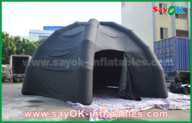 Tente gonflable noire d'air de PVC/tente d'araignée dôme de la publicité avec le ventilateur