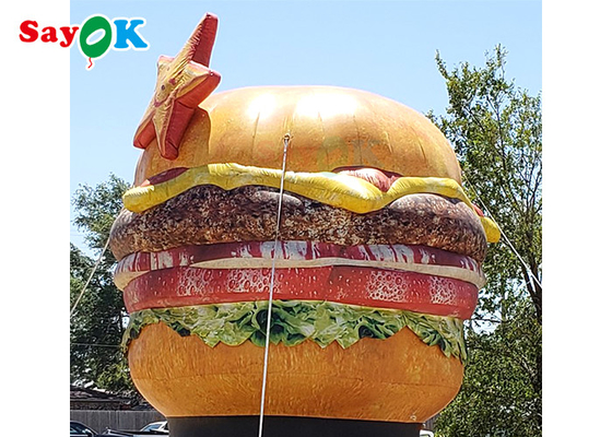 Modèle 10ft gonflable résistant UV Store Decoration d'hamburger