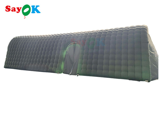 Tente gonflable de tunnel de PVC de la Manche faite sur commande d'air de tente de dôme d'événement avec le rideau en porte