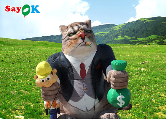 Outdoor 25ft géant publicité gonflable chat souffler modèle décoration personnages de dessins animés pour les fêtes d'anniversaire