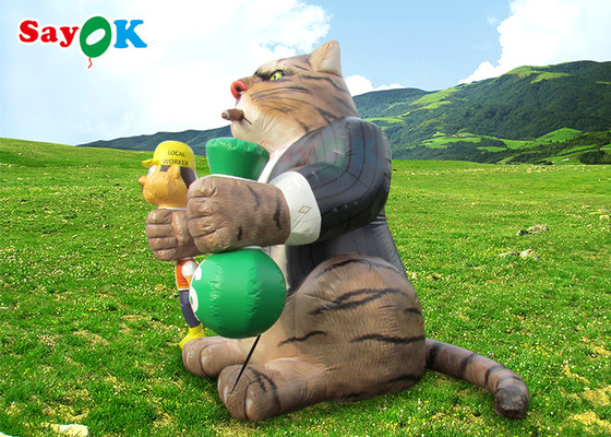 Outdoor 25ft géant publicité gonflable chat souffler modèle décoration personnages de dessins animés pour les fêtes d'anniversaire