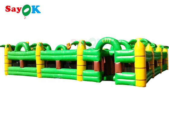 Grands jeux de partie gonflables drôles de Maze For Adults Kids Inflatable de palmier de jeux de sports