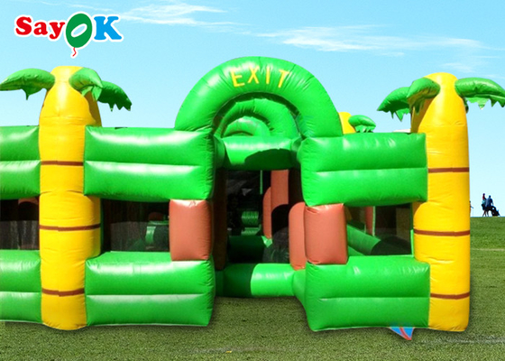 Grands jeux de partie gonflables drôles de Maze For Adults Kids Inflatable de palmier de jeux de sports