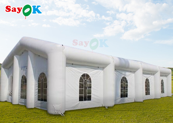 Tente de camping gonflable de bulle d'explosion de tente de mariage de cube en couleur de LED