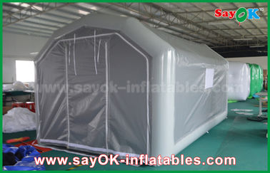 cabine de jet gonflable de PVC de produits gonflables faits sur commande gris de 10 x de 5m pour la pulvérisation de voiture