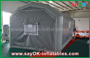 cabine de jet gonflable de PVC de produits gonflables faits sur commande gris de 10 x de 5m pour la pulvérisation de voiture