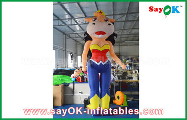 vache autoritaire gonflable à personnages de dessin animé gonflables de taille de 2m avec le ventilateur intégré