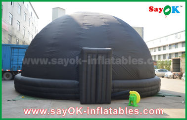 Tente mobile gonflable de projection de dôme de planétarium d'explosion noire avec le ventilateur