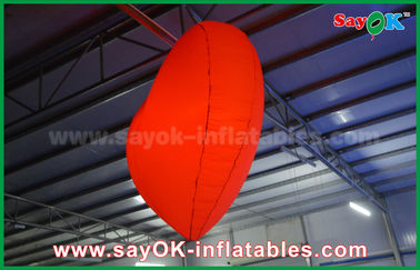 décorations gonflables extérieures de allumage menées romantiques de coeur rouge de 1.5m pour épouser