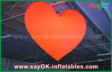décorations gonflables extérieures de allumage menées romantiques de coeur rouge de 1.5m pour épouser