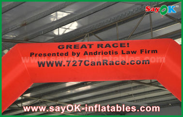 Ligne d'arrivée gonflable ventilateur gonflable rouge d'UL/CE de sécurité de voûte de finition de 4 x de 3m 210D Oxford pour la course