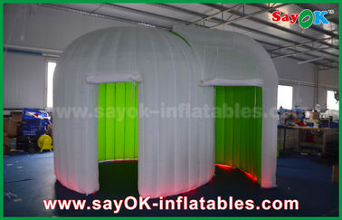 Double gonflable de clôture de cabine de photo de fond vert - tente de cabine de photo de plate-forme