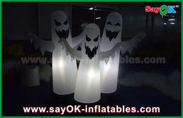 décoration gonflable d'éclairage de Halloween 3 Ghost de tissu de 1.5m Oxford imperméable