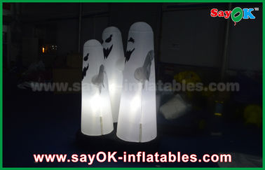 décoration gonflable d'éclairage de Halloween 3 Ghost de tissu de 1.5m Oxford imperméable