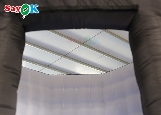 Tente gonflable de photo de partie de porte simple portative gonflable de tente cabine visuelle de caméra d'affaires de plate-forme de 360 degrés