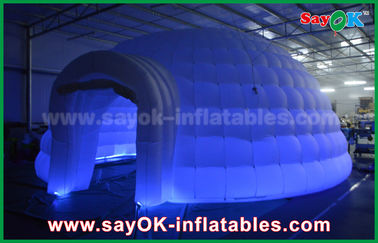 Tente commerciale d'événement de boîte de nuit de tente gonflable ronde blanche gonflable de dôme pour la partie/salon commercial