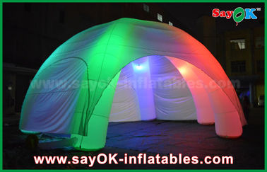 Jambes gonflables LED de la boîte de nuit 5 allumant la tente gonflable de dôme d'araignée gonflable avec le ventilateur de la CE/UL