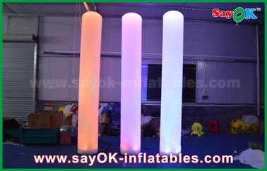 forme gonflable de pilier de décoration d'éclairage de tissu en nylon grand de 3m pour la publicité