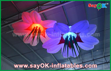 La LED accrochent le tissu en nylon de décoration gonflable d'éclairage de fleur pour annoncer/événement