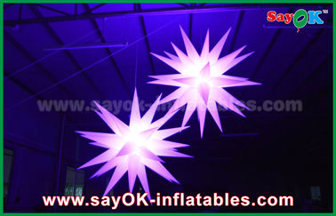 Décorations gonflables d'éclairage de ballon d'étoile du géant 1.5m LED pour le bar/barre