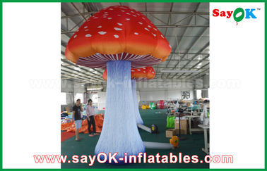 Champignon gonflable géant de tissu d'Oxford annonçant Inflatables avec le ventilateur intégré