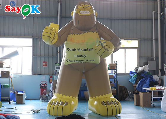 Gorille gonflable géant adapté aux besoins du client de taille pour la publicité commerciale