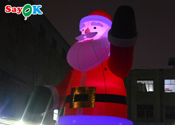 décorations gonflables de yard d'explosion de Santa de Noël de 5m pour la célébration de vacances