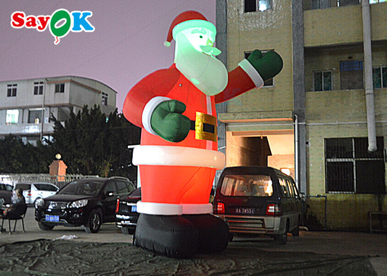décorations gonflables de yard d'explosion de Santa de Noël de 5m pour la célébration de vacances