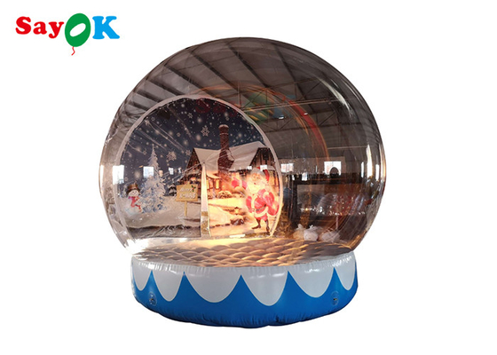 Tente gonflable adaptée aux besoins du client de bulle de boule de cristal de globe de neige pour le centre commercial