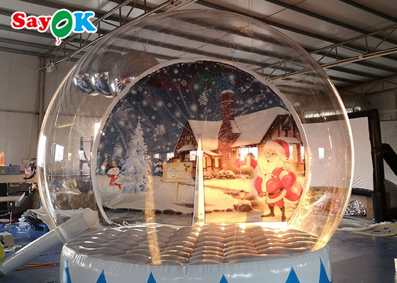 Tente gonflable adaptée aux besoins du client de bulle de boule de cristal de globe de neige pour le centre commercial