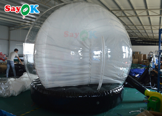 Impression gonflable de fond de tente de bulle de boule de cristal de globe de neige de Noël