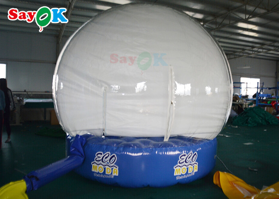 bonhomme de neige gonflable de thème de Noël de tente de bulle de dôme clair de PVC de 3m pour la publicité d'événement