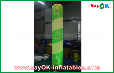 La coutume a mené le pilier gonflable léger, décorations gonflables extérieures avec PVC 600D/nylon